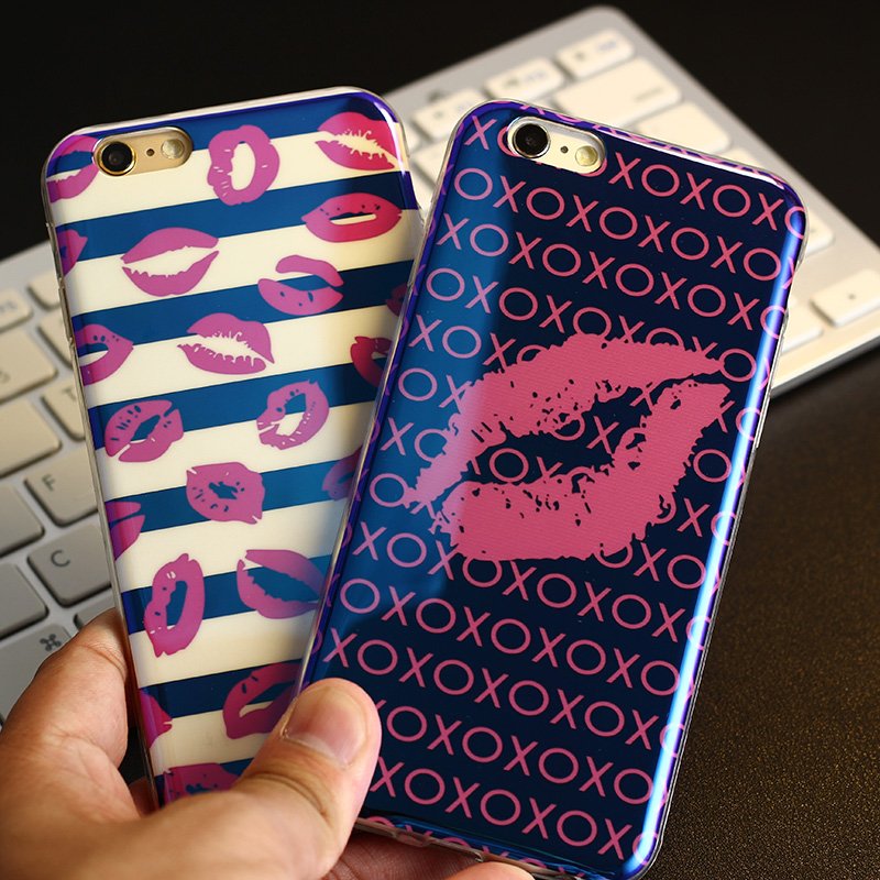 Red Lips iPhone Case Fuchsia Molly