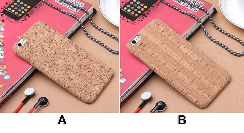 Cork Wood iPhone Case Fuchsia Molly