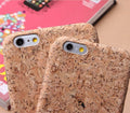 Cork Wood iPhone Case Fuchsia Molly