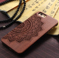 Wood Mandala iPhone Case Fuchsia Molly