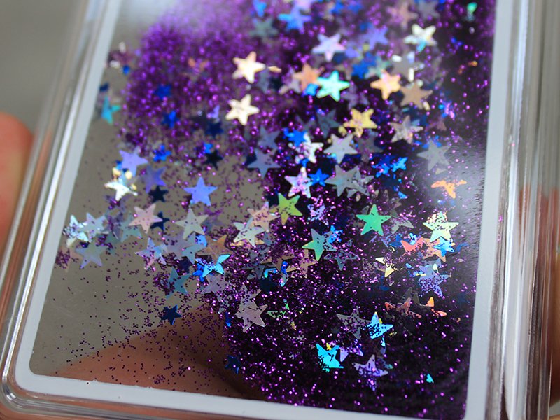 Purple Glitter iPhone Case Fuchsia Molly