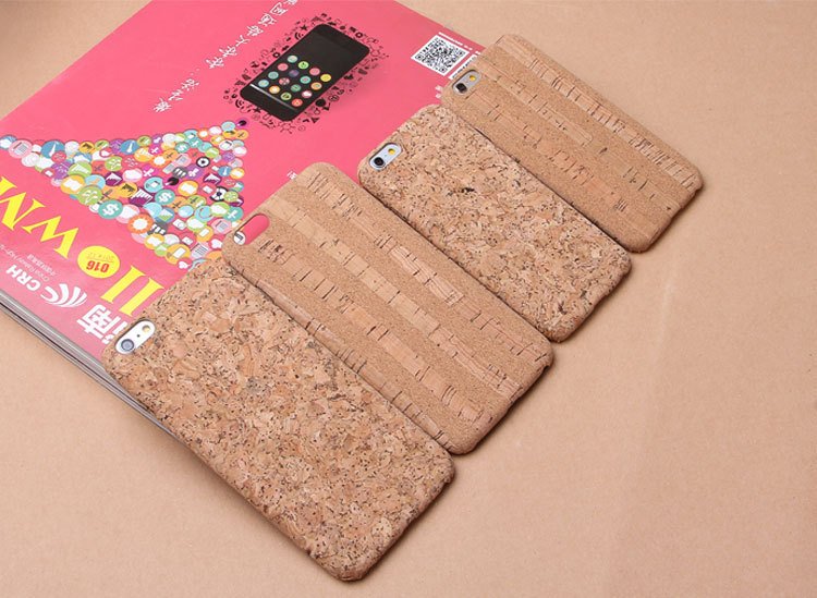 Cork Wood iPhone Case Fuchsia Molly