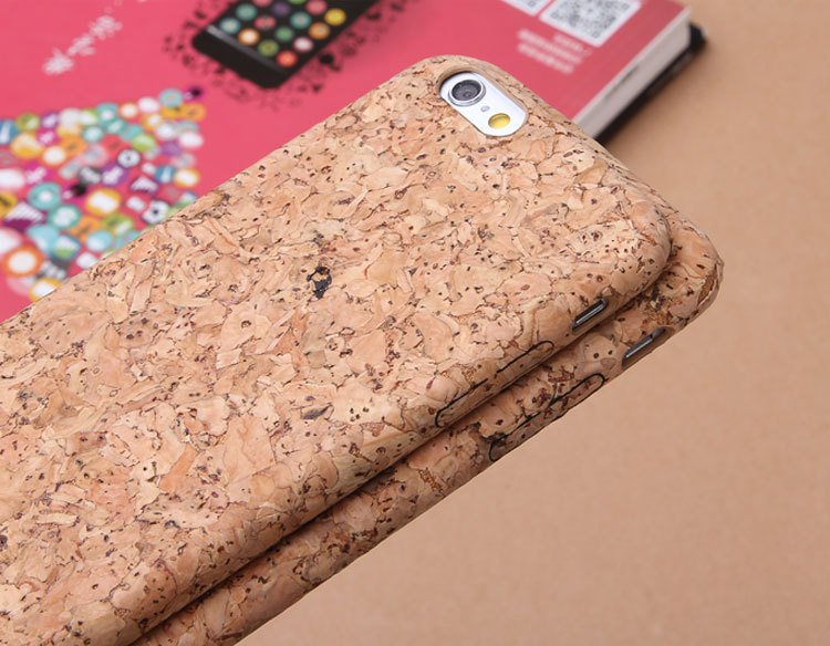 Cork Wood iPhone Case Fuchsia Molly