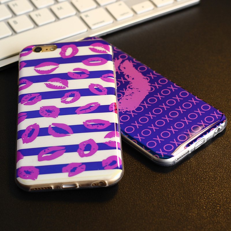 Red Lips iPhone Case Fuchsia Molly