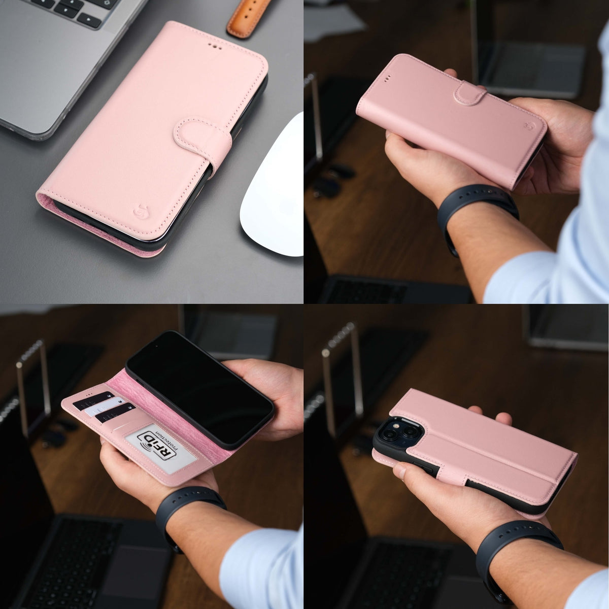 Casper iPhone 16 Pro Max Wallet Case Leather MagSafe Chocolate Crius