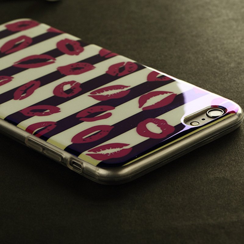 Red Lips iPhone Case Fuchsia Molly