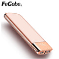 FeGobe 20000mAh Ultra-Thin LED Display Power Bank Hot Sale Portable Charger Micro USB Input Interface 10W for Fast Charging Goodie Bag