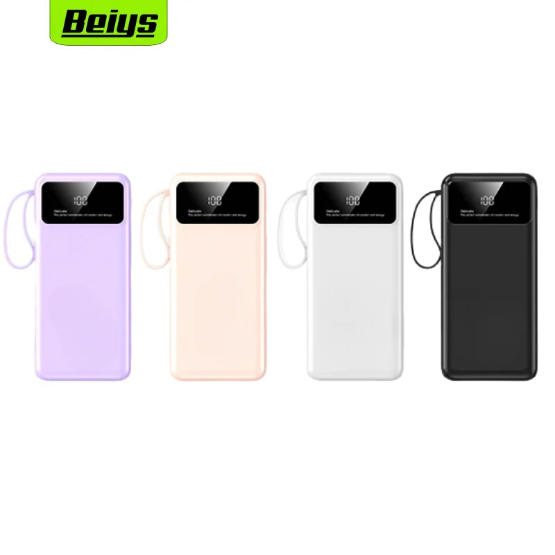 OEM Mobile Power Bank 10000mAh Portable Charger External Battery Dual USB Input Comes With Four Wire 10000mAh Power Bank Goodie Bag