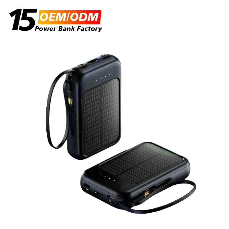 Trending Custom Outdoor Mobile Portable Charger Power Bank Station Mini Banco De Energia Portatil Solar 10000mAh Power Bank Goodie Bag