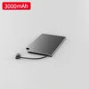 Ultra Thin Slim Credit Card Powerbank Size 5000mAh Slim Built in Cable Fast Charging Portable Charger Mini Power Bank Goodie Bag