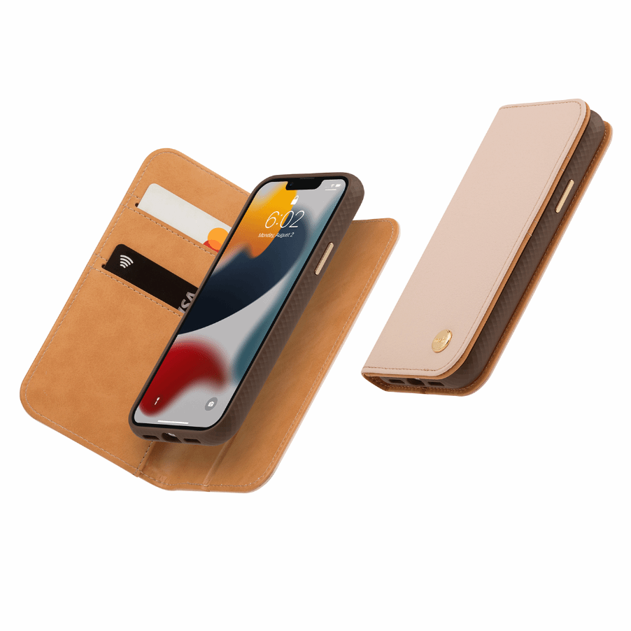 Moshi Overture Wallet Case Compatible with iPhone 13 Pro Max Harlequin Mango