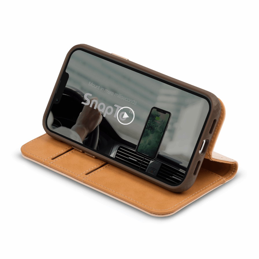 Moshi Overture Wallet Case Compatible with iPhone 13 Pro Max Harlequin Mango