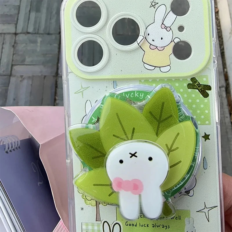Kawaii Miffy Phone Shell Suitable for Iphone 17 16 15 14 Cartoon Leaf AliExpress