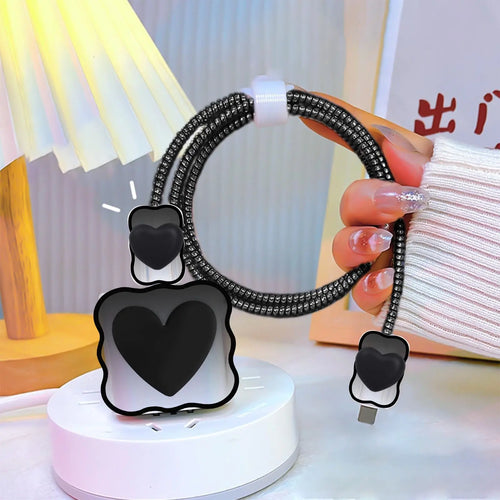 5pcs/Set 3D Love Wave Edge Charger Protective Cover For iPhone 11 15 AliExpress