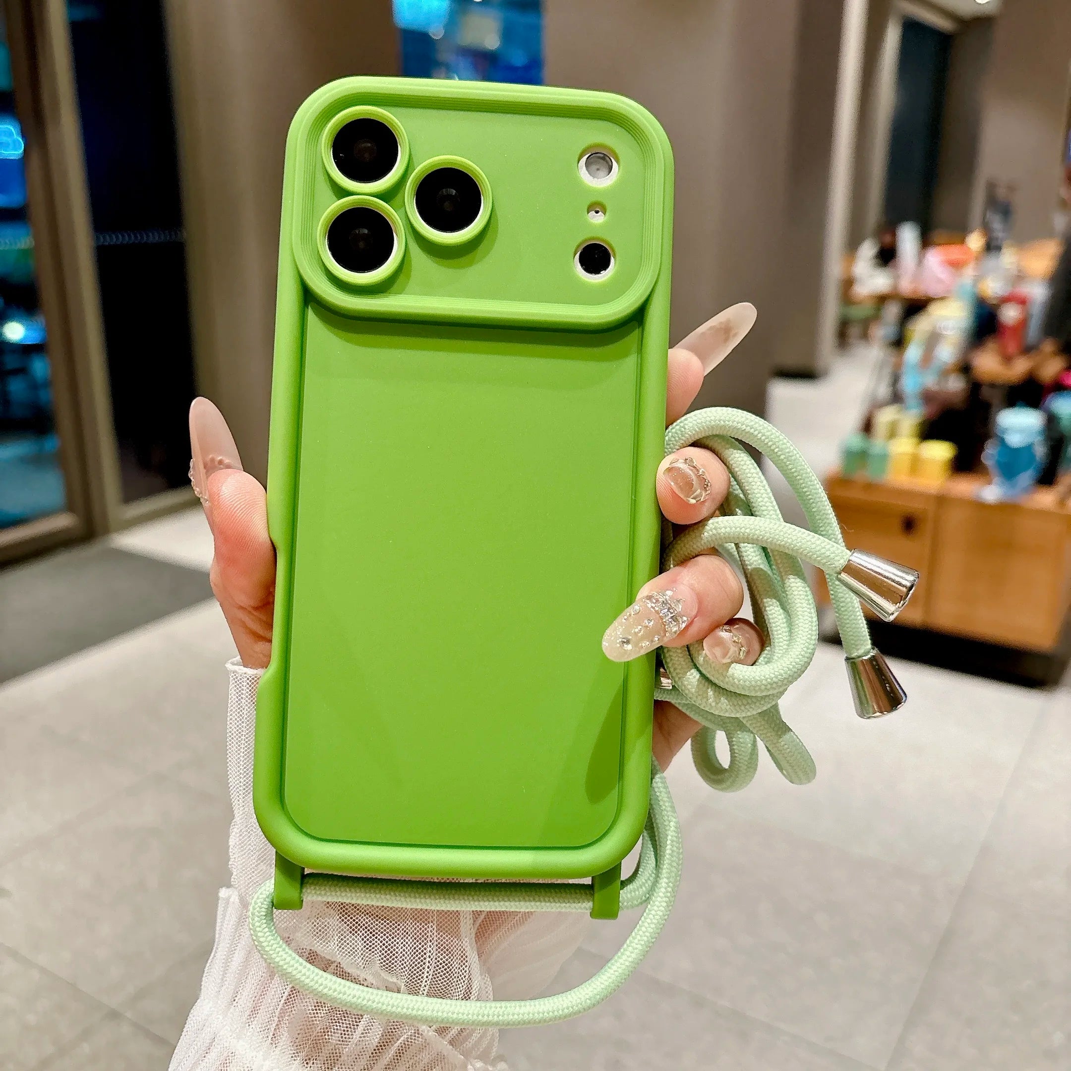 IPhone Case w/ Crossbody Adjustable Lanyard Strap Goodie Bag