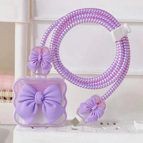 Cute Soft Silicone Charger Protector Cable Organiser For iPhone 17 16 AliExpress