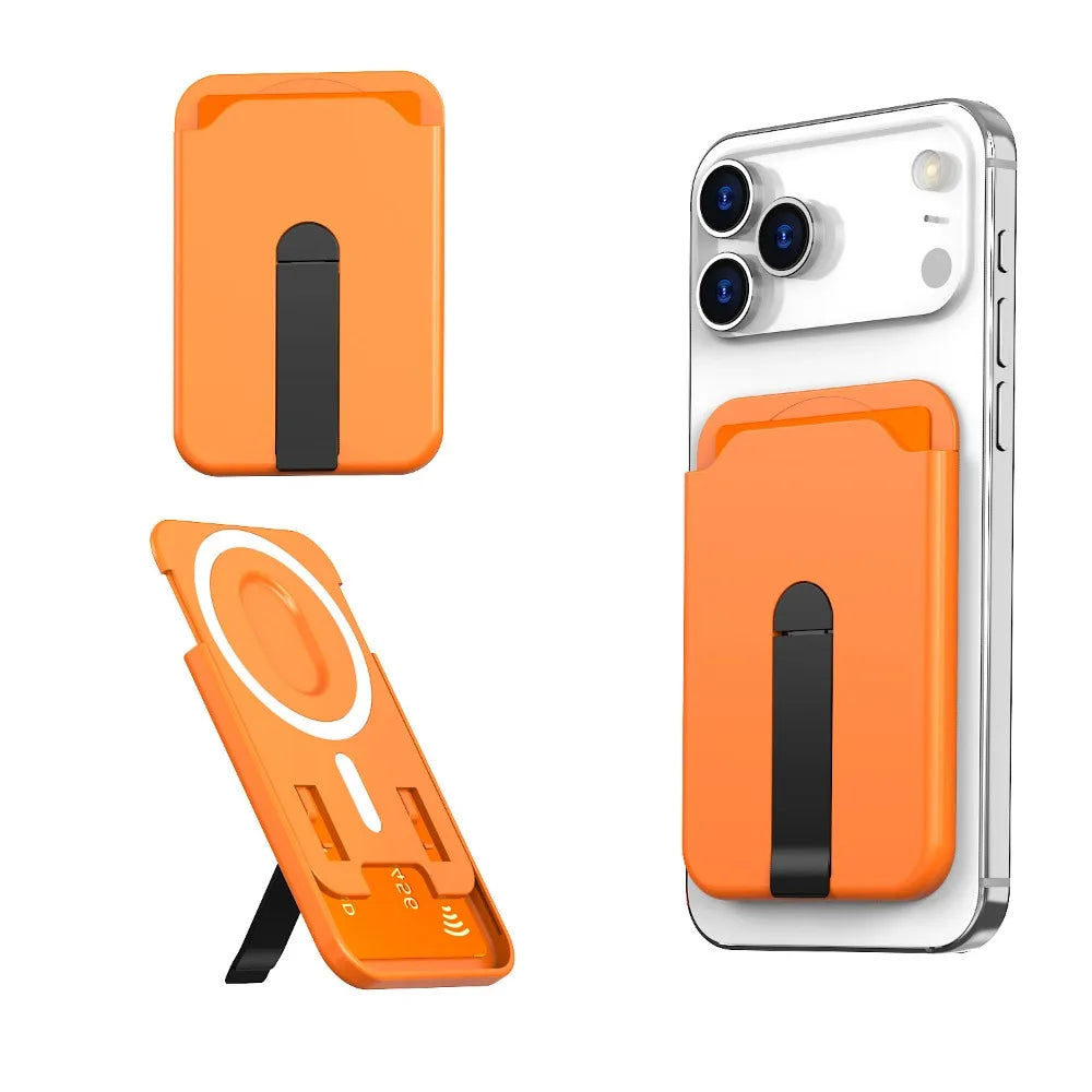 For Magsafe Magnetic Wallet Case Phone Stand Credit Card Holder for AliExpress
