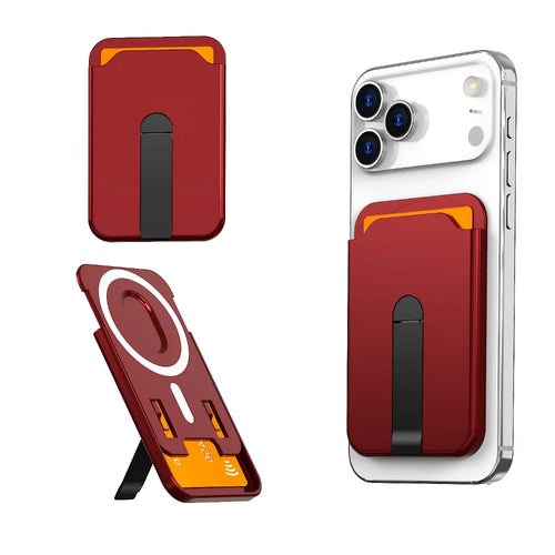 For Magsafe Magnetic Wallet Case Phone Stand Credit Card Holder for AliExpress