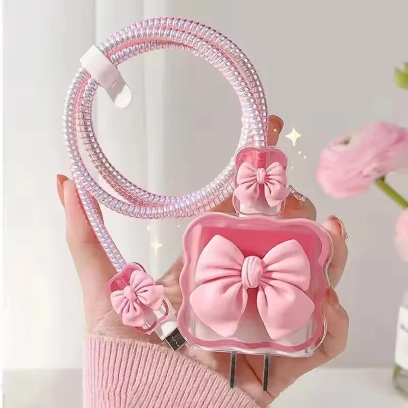 Cute Soft Silicone Charger Protector Cable Organiser For iPhone 17 16 AliExpress
