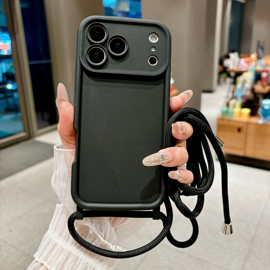 IPhone Case w/ Crossbody Adjustable Lanyard Strap Goodie Bag