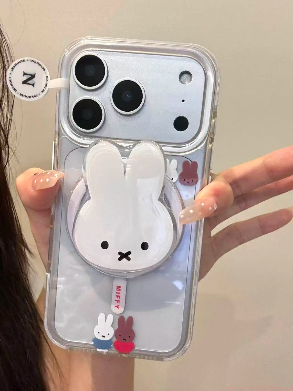 Cute Simple Miffy Rabbit Magnetic Stand Holder For Iphone 17 Pro Max AliExpress