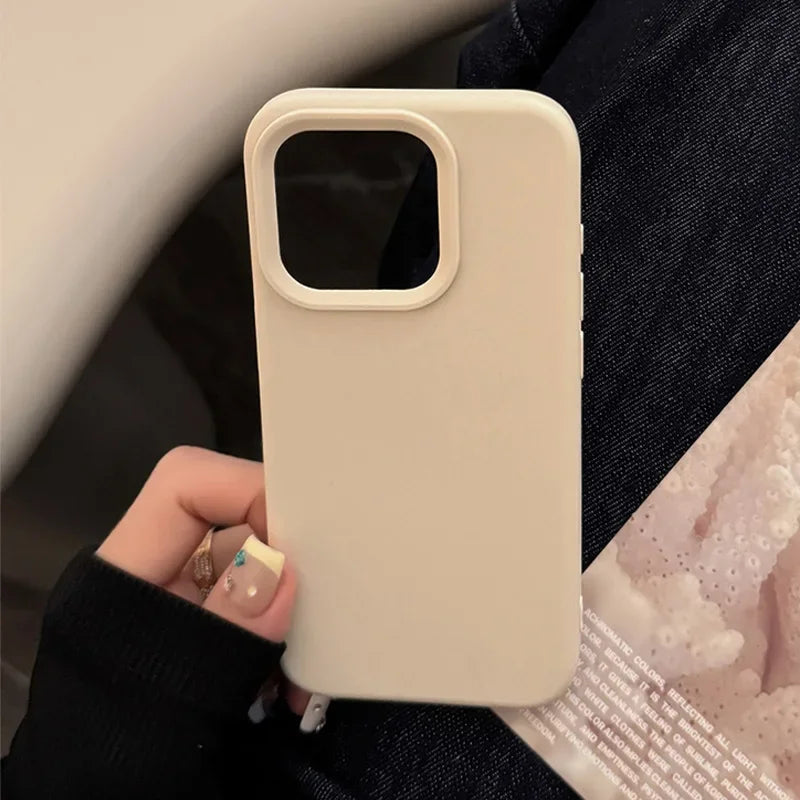 iPhone Dopamine-Inspired w/ Silicone Solid Color Simple Goodie Bag