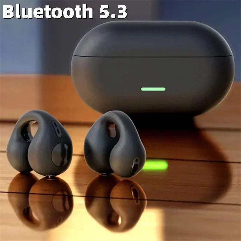 New Original T75 Bone Conduction Wireless Bluetooth 5.3 Headphones Mauve Tuna