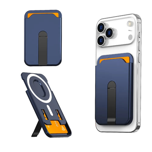 For Magsafe Magnetic Wallet Case Phone Stand Credit Card Holder for AliExpress