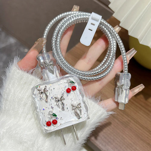 Glitter Butterfly Charger Case For iPhone 17 16 15 18W 20W US Fast AliExpress