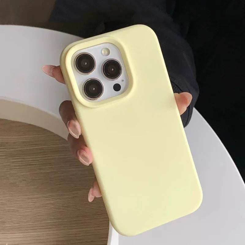 iPhone Dopamine-Inspired w/ Silicone Solid Color Simple Goodie Bag
