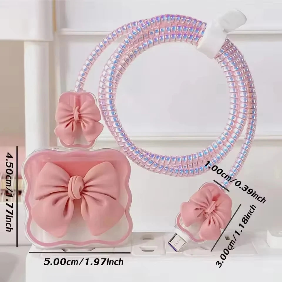 Cute Soft Silicone Charger Protector Cable Organiser For iPhone 17 16 AliExpress