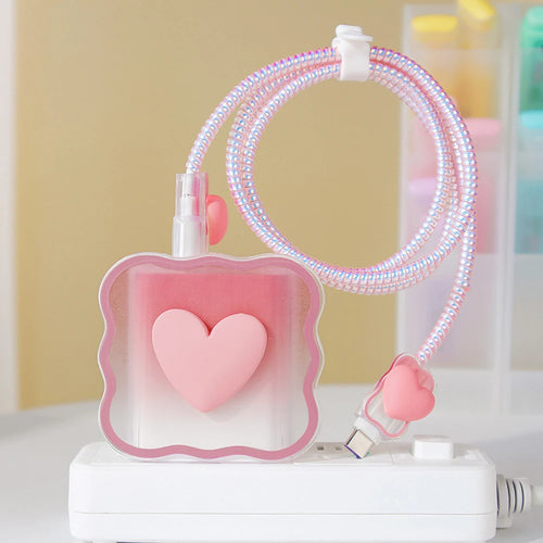 Cute Soft Silicone Charger Protector Cable Organiser For iPhone 17 16 AliExpress