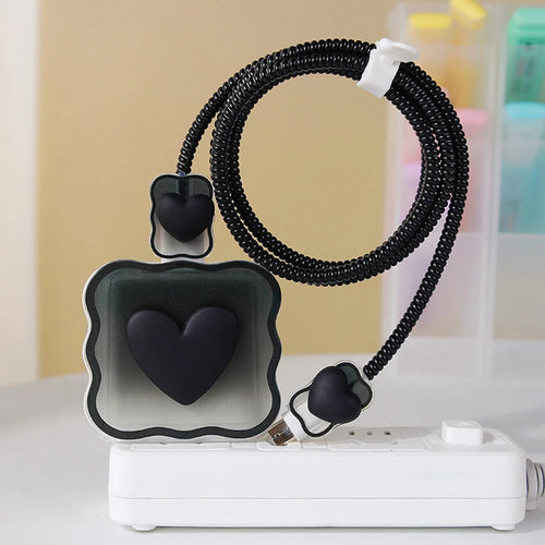 Cute Soft Silicone Charger Protector Cable Organiser For iPhone 17 16 AliExpress