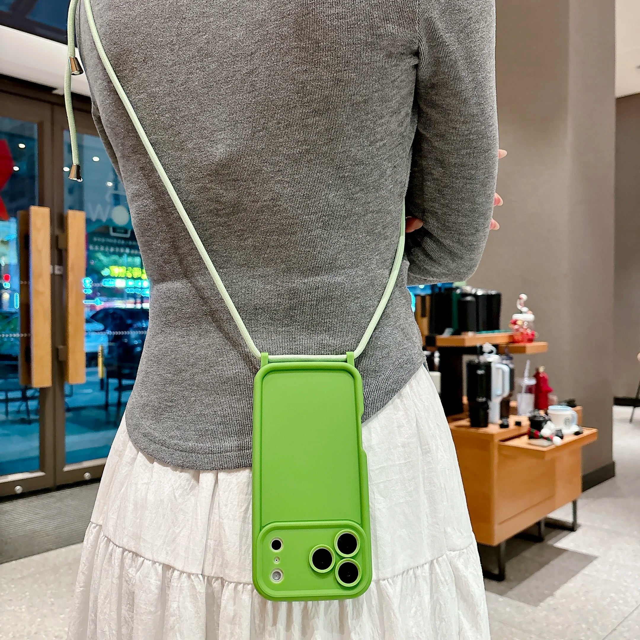 IPhone Case w/ Crossbody Adjustable Lanyard Strap Goodie Bag