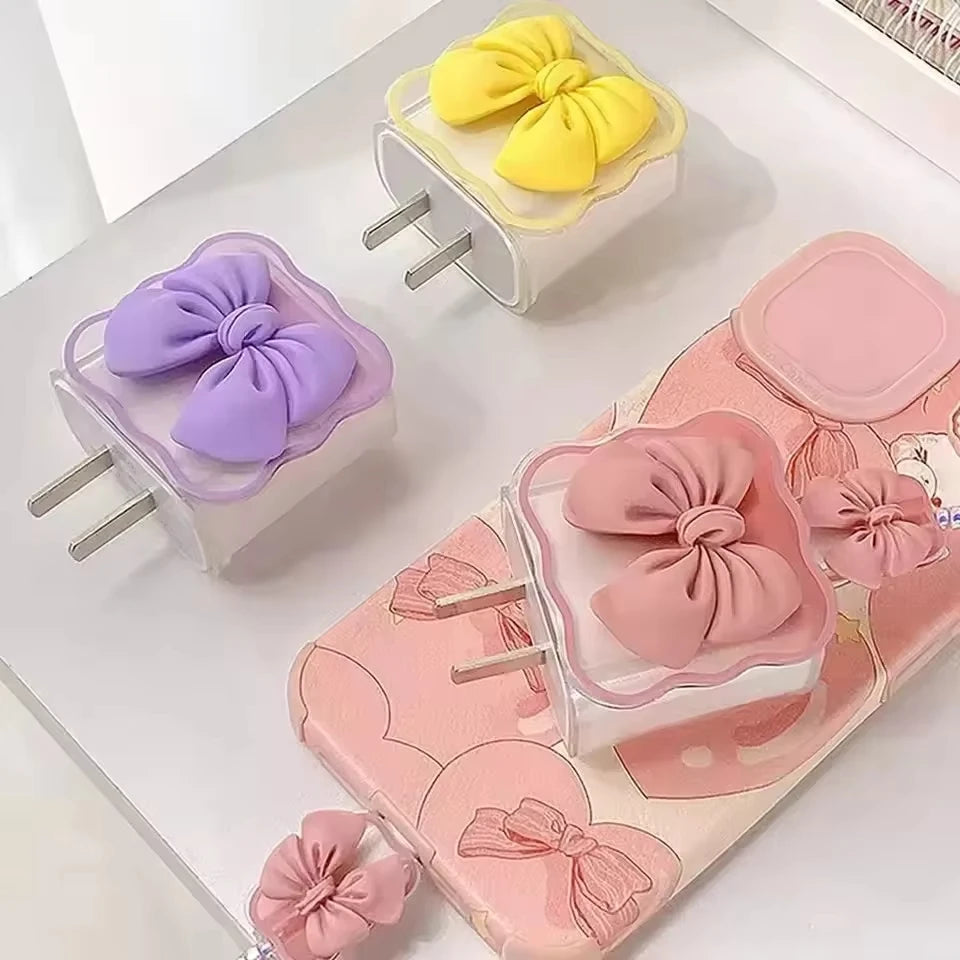Cute Soft Silicone Charger Protector Cable Organiser For iPhone 17 16 AliExpress