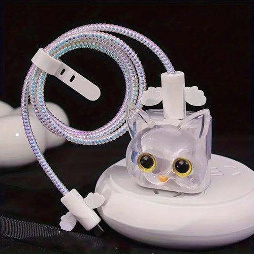 Cute Soft Silicone Charger Protector Cable Organiser For iPhone 17 16 AliExpress