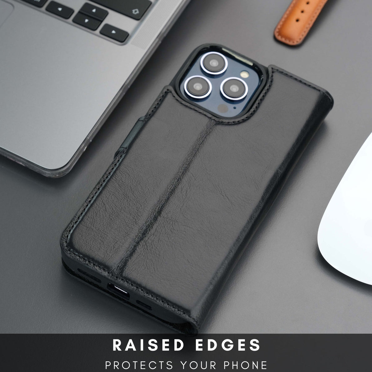 Casper iPhone 16 Pro Max Wallet Case Leather MagSafe Chocolate Crius