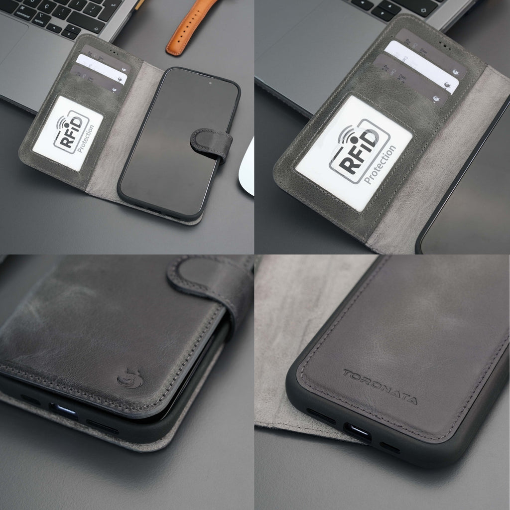 Casper iPhone 16 Pro Max Wallet Case Leather MagSafe Chocolate Crius