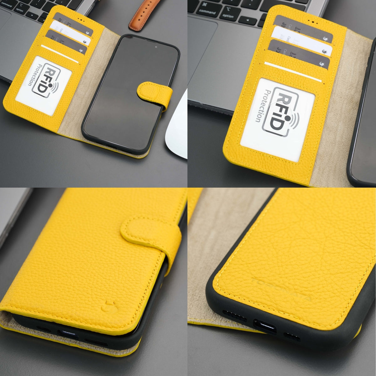 Casper iPhone 16 Pro Max Wallet Case Leather MagSafe Chocolate Crius