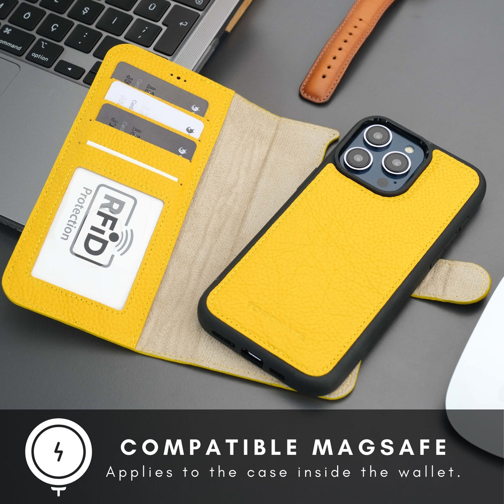 Casper iPhone 16 Pro Max Wallet Case Leather MagSafe Chocolate Crius