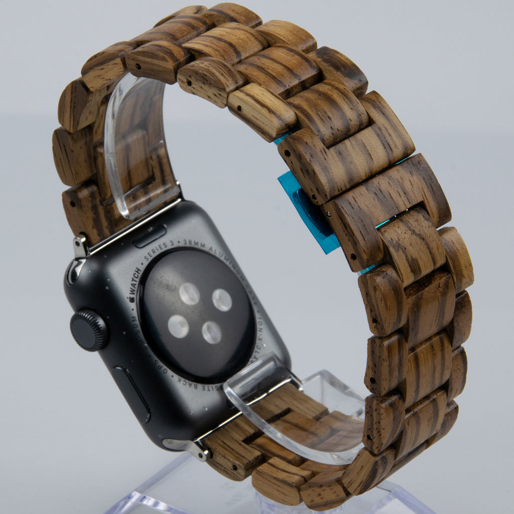 Handmade Wooden Apple Watch Band Fuchsia Molly