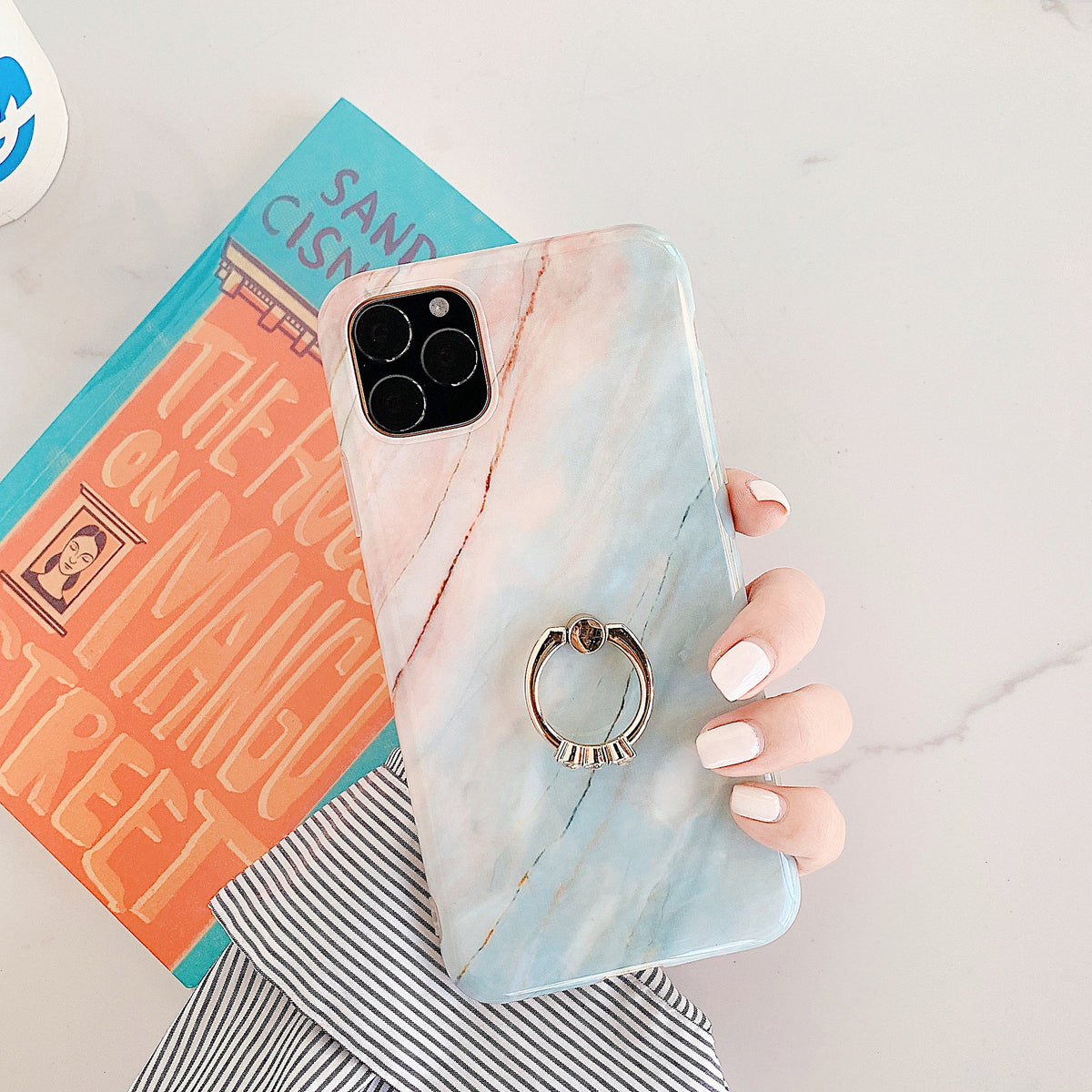 Marble iPhone Case Fuchsia Molly
