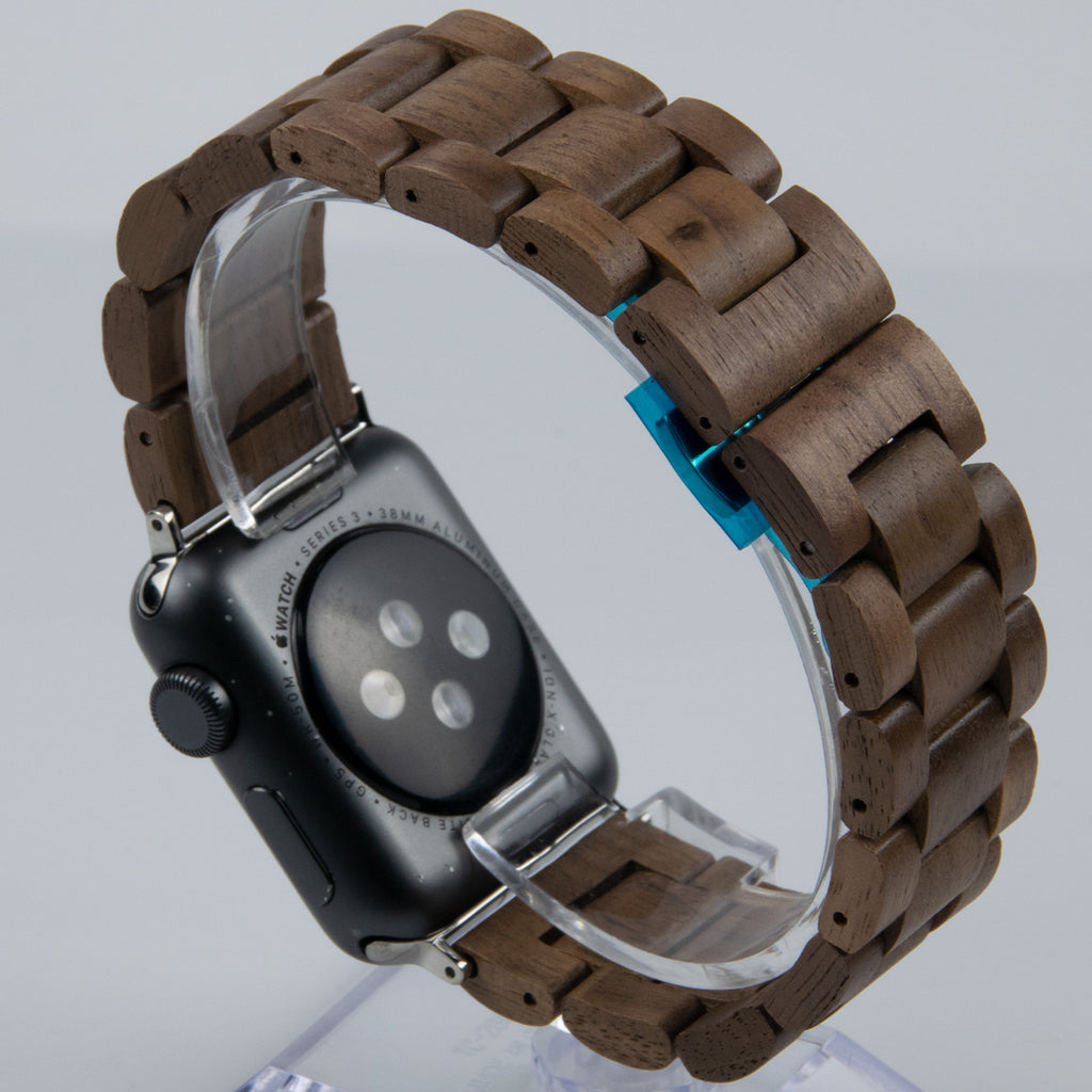 Handmade Wooden Apple Watch Band Fuchsia Molly