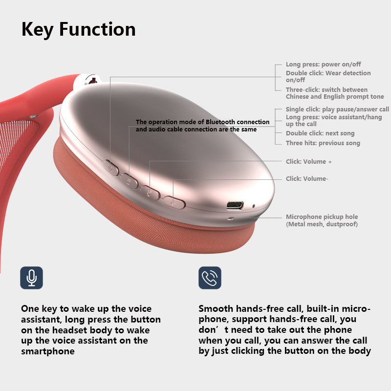 Wireless Sport Bluetooth Headphones with in Ear Detect Function Lilac Milo