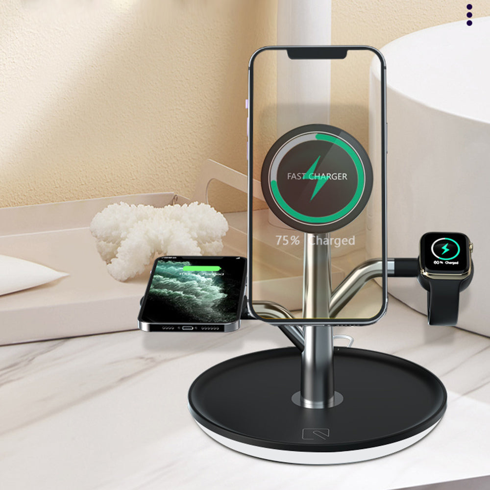 Universal Wireless Charging Stand for Iphone Apple Watch Airpods Teal Simba