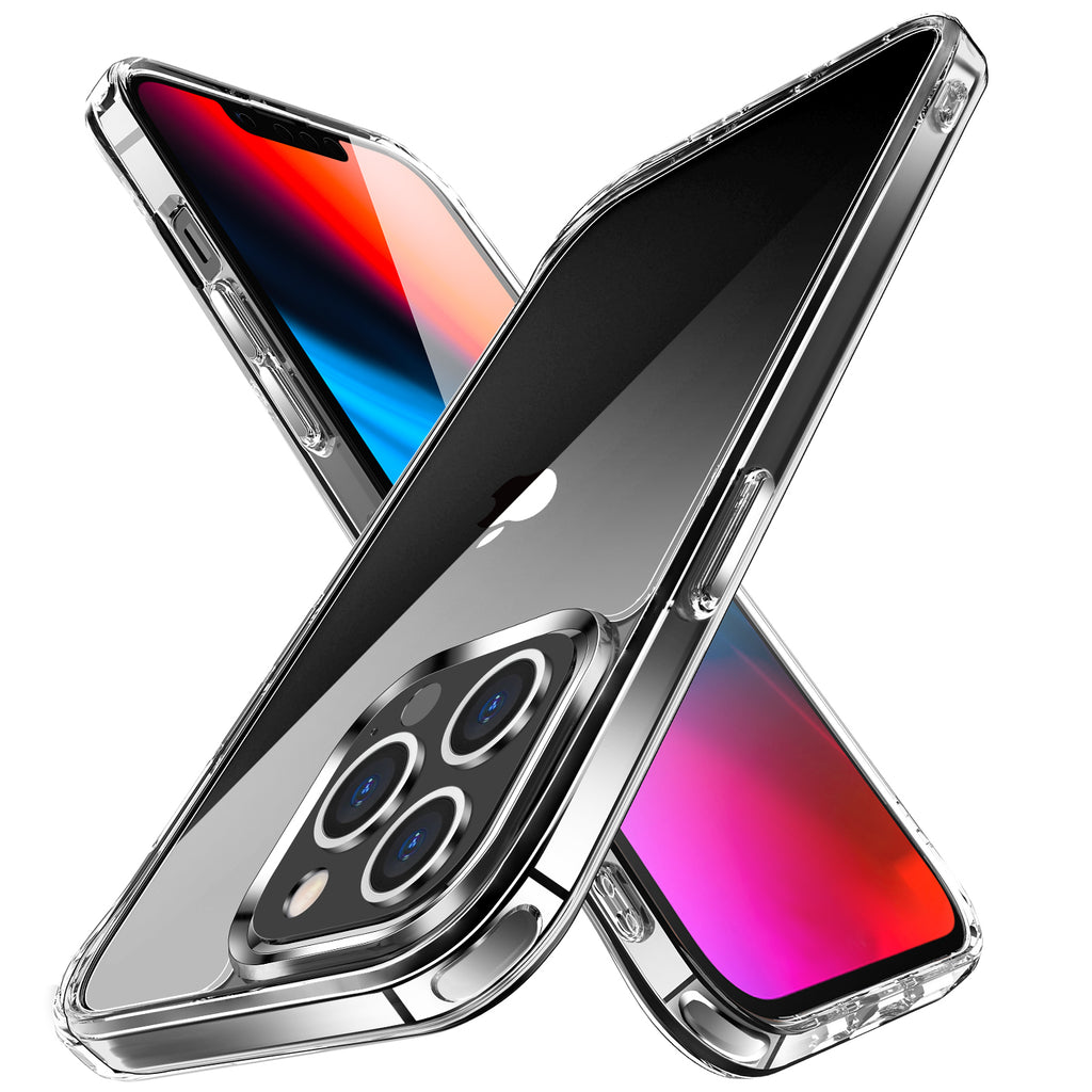 KIKO Crystal Clear Transparent Shockproof Case for iPhone 13 Pro Max Black Electra